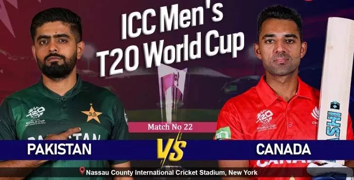 T20 World Cup: पाकिस्तान बनाम कनाडा लाइव स्कोर