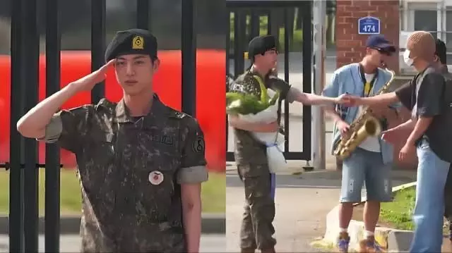 BTS : बीटीएस जिन भावुक हो गए क्योंकि सदस्य उनके सैन्य निर्वहन समारोह में उनका गर्मजोशी से स्वागत करने के लिए फिर से एकत्र हुए