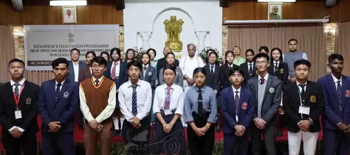 Nagaland news : नागालैंड के राज्यपाल ने एचएसएलसी, एचएसएसएलसी टॉपर्स को बधाई दी