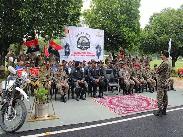 Assam : कारगिल युद्ध की रजत जयंती मनाने के लिए सेना ने चलाया मोटरसाइकिल अभियान
