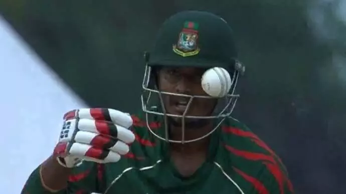 T20 World Cup: बांग्लादेशी बल्लेबाज तनजीद हसन के हेलमेट में खतरनाक बाउंसर के बाद फांसी गेंद