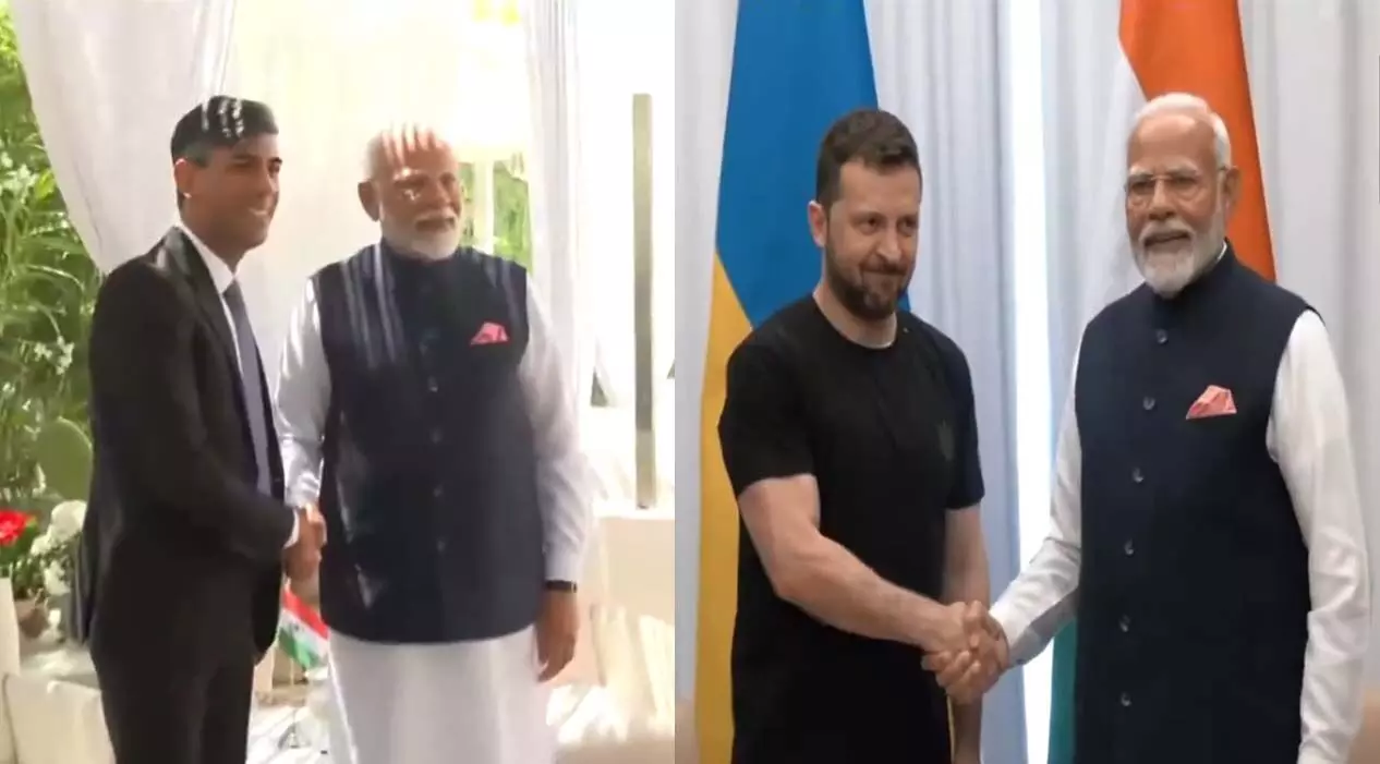 PM मोदी ने ऋषि सुनक और वोलोडिमिर ज़ेलेंस्की से की मुलाकात