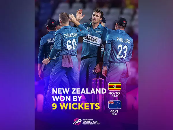 T20 World Cup: न्यूजीलैंड ने युगांडा को 9 विकेट से हराकर पहली जीत दर्ज की