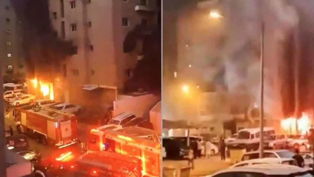 Kuwait fire:भारतीय दूतावास के अधिकारियों ने किया 5 अस्पतालों का दौरा