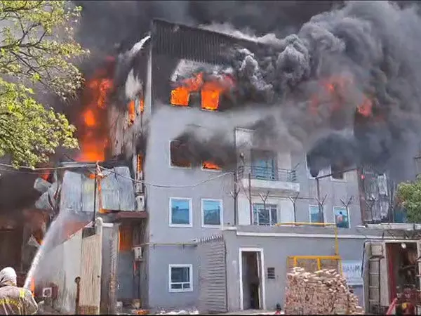 Ghaziabad: टोनिका सिटी औद्योगिक क्षेत्र में पैकेजिंग फैक्ट्री में लगी आग
