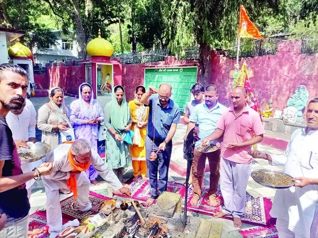 Ashadh Sankranti के अवसर श्रीरेणुकाजी तीर्थ में यज्ञ