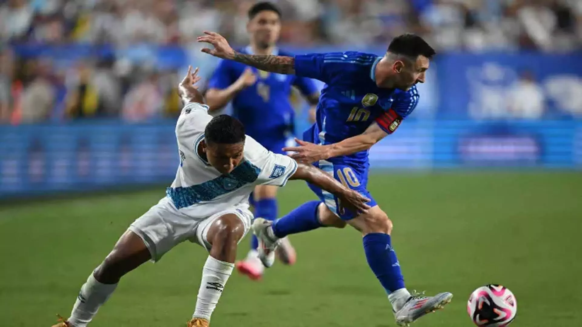 Messi के दो गोल से अर्जेंटीना ने ग्वाटेमाला को 4-1 से हराया