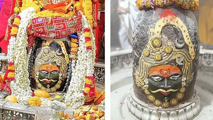 Ujjain: गंगा दशहरे पर भस्म आरती शीश पर नजर आई मां गंगा पगड़ी से सजे महाकाल