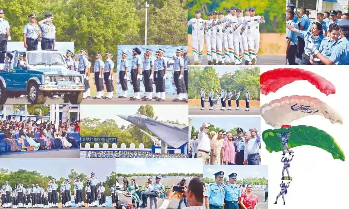 Andhra Pradesh: वायु सेना अकादमी में भव्य स्नातक परेड का आयोजन
