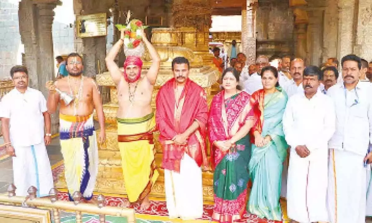 Andhra Pradesh News: धार्मिक उत्साह सहस्र कलासभिषेकम का प्रतीक