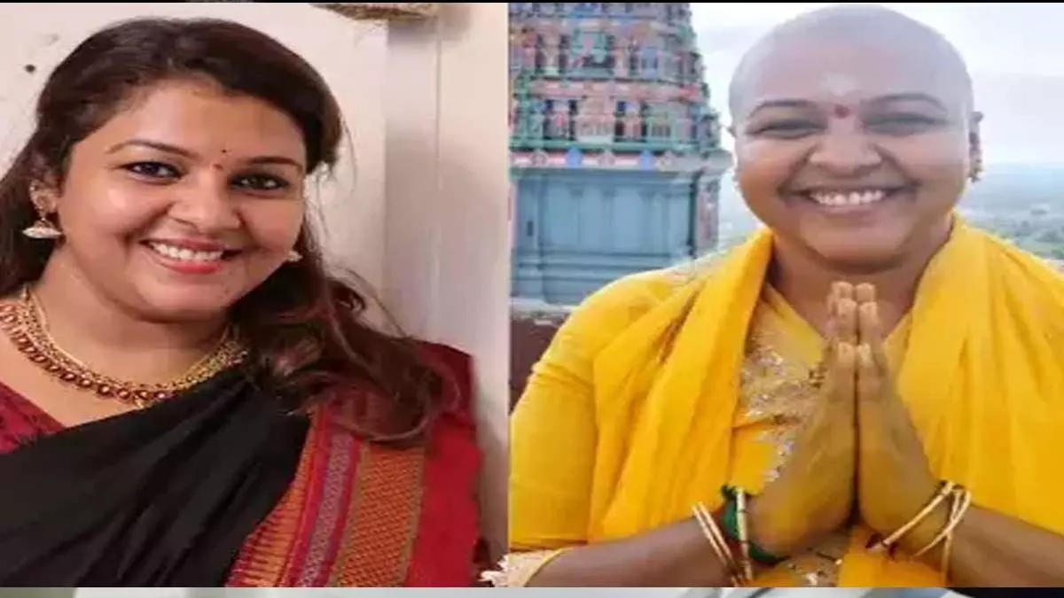 Actress Saranya created ;अभिनेत्री शरण्या ने तिरुत्तनी मंदिर में बाल पर मचा हड़कंप