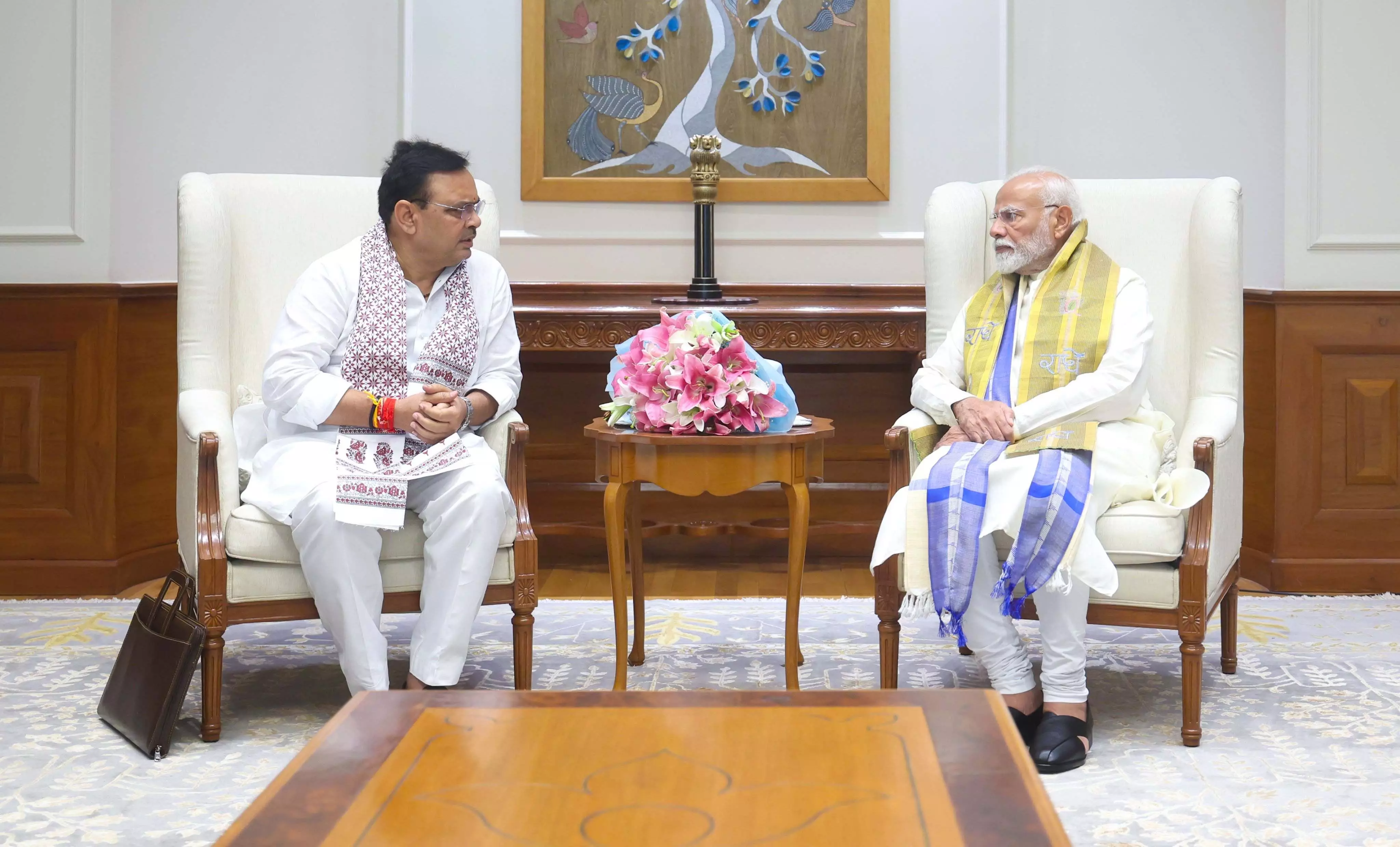 BIG BREAKING: CM भजनलाल शर्मा ने PM नरेंद्र मोदी से की मुलाकात