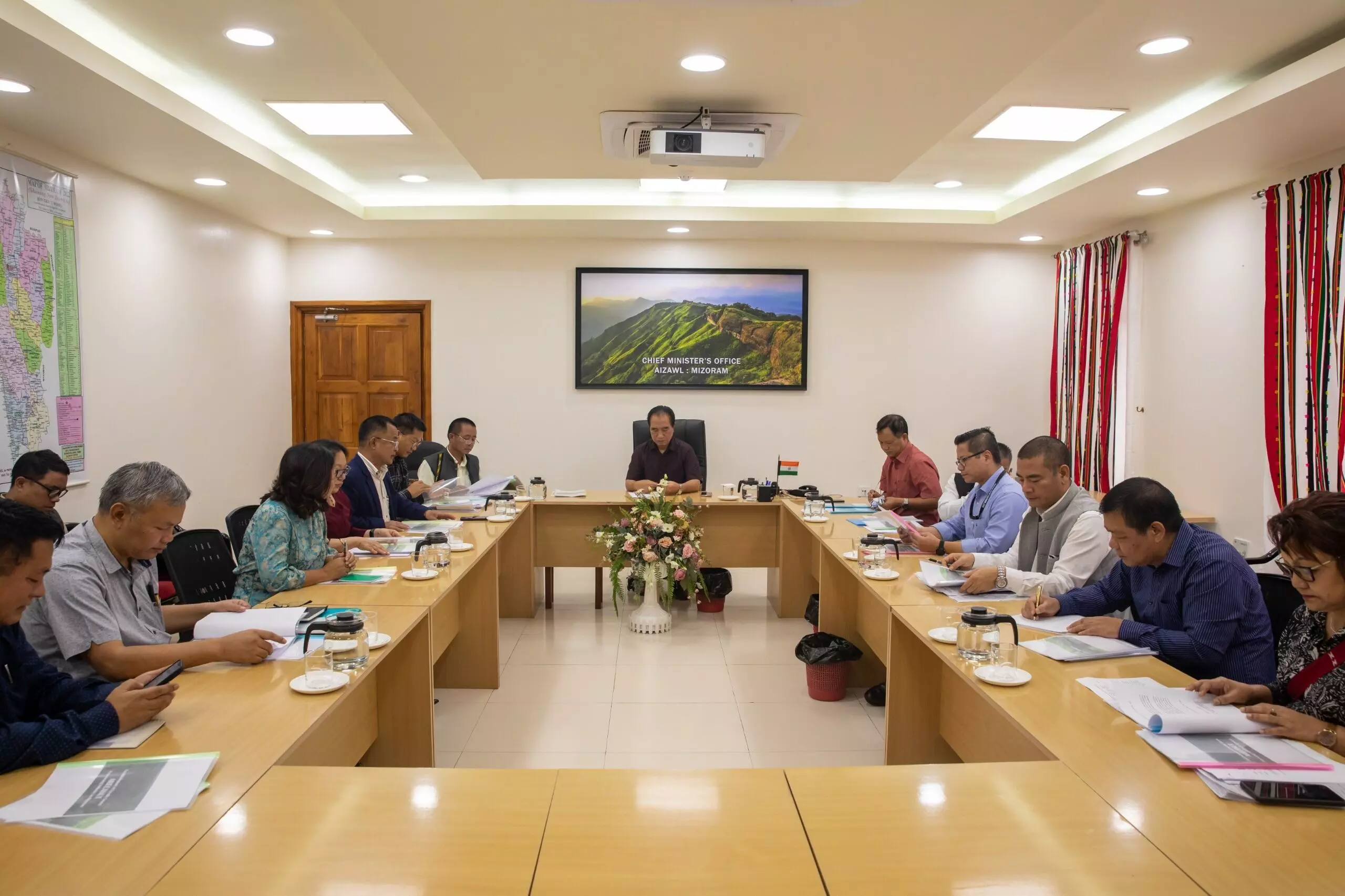 Mizoram News:सावथिंग मार्केट एवं प्रसंस्करण पर मुख्यमंत्री की बैठक