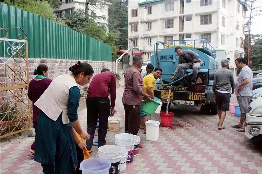 Himachal : सूखे की स्थिति जारी, हिमाचल में 20 प्रतिशत जल आपूर्ति परियोजनाएं प्रभावित