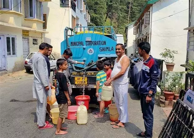 Shimla news: आवश्यक जलापूर्ति की कमी