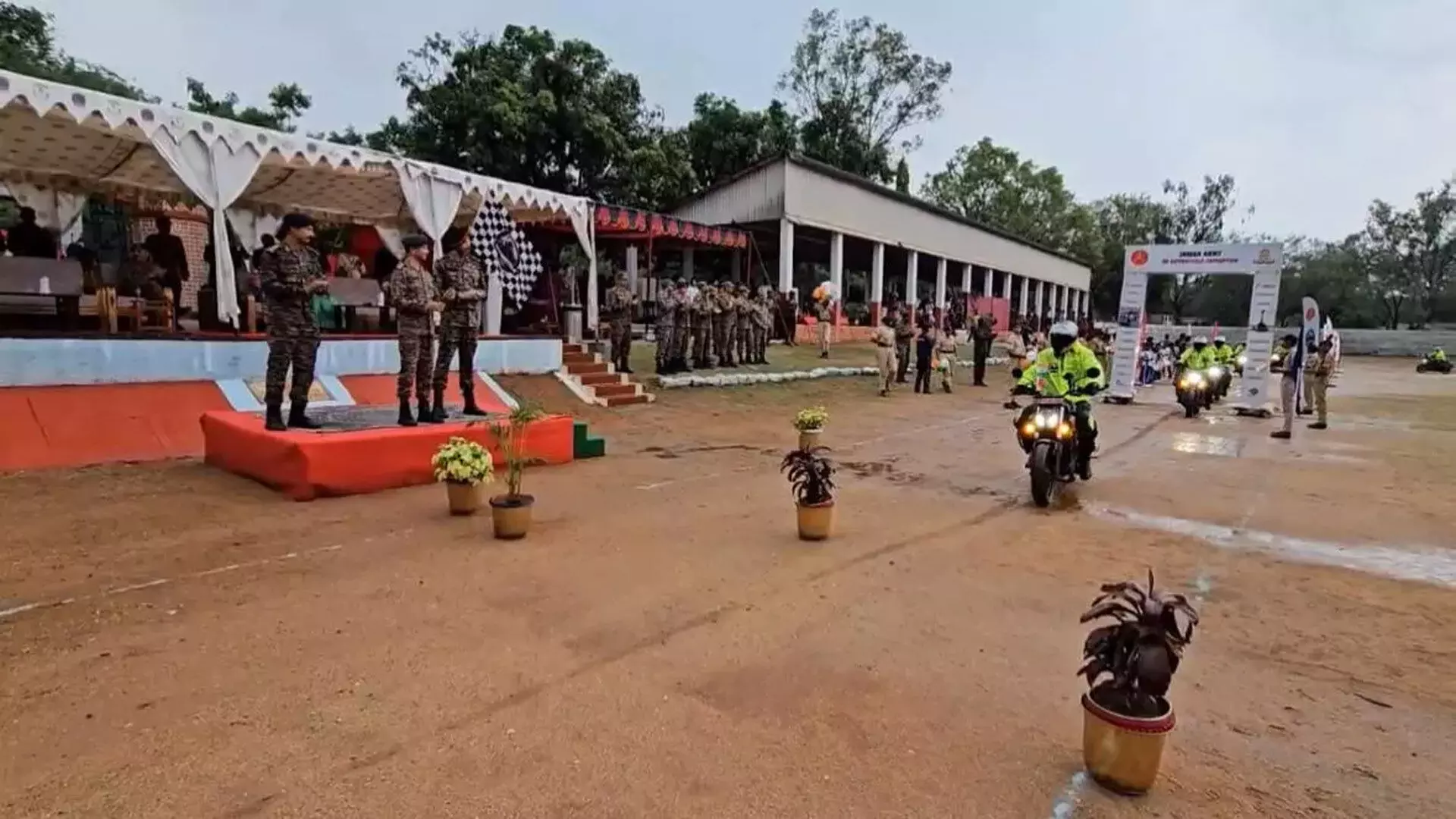 Indian Army का डेल्टा 5 मोटरसाइकिल अभियान हैदराबाद पहुंचा