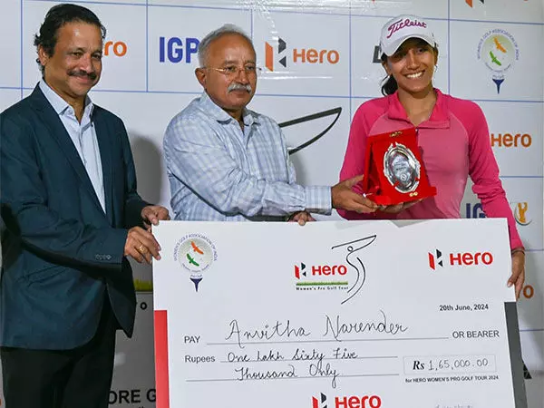 Anvitha ने WPGT के 8वें चरण में अपनी दूसरी पेशेवर शुरुआत में खिताब जीता
