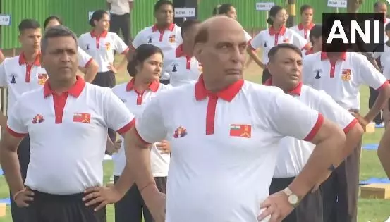 Rajnath Singh ने की योग के लाभों के बारे में बात