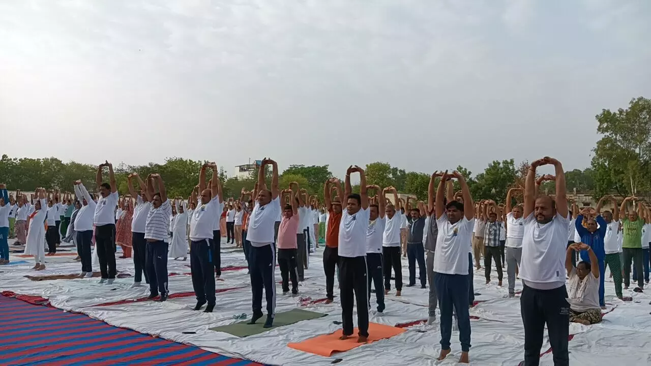 Chittaurgarh : दसवां अंतर्राष्ट्रीय योग दिवस