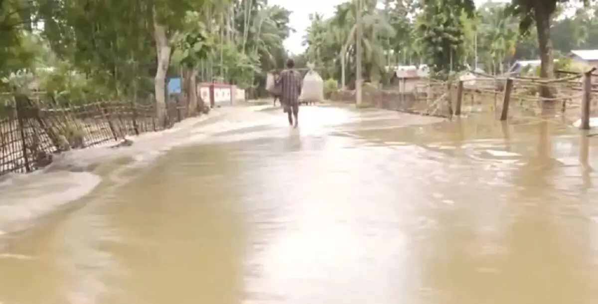 ASSAM NEWS :  असम बाढ़ नागांव के 35 गांव जलमग्न
