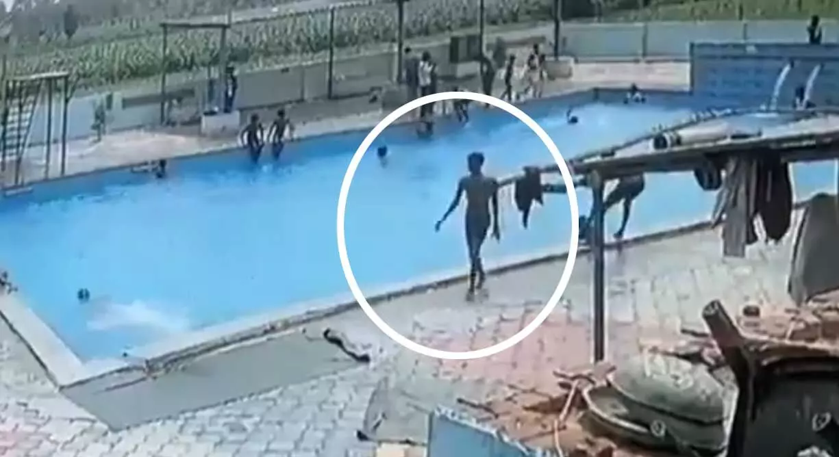 लड़के की मौत का LIVE फुटेज, स्विमिंग पूल से बाहर निकलते ही तोड़ा दम, नया खुलासा पढ़ें