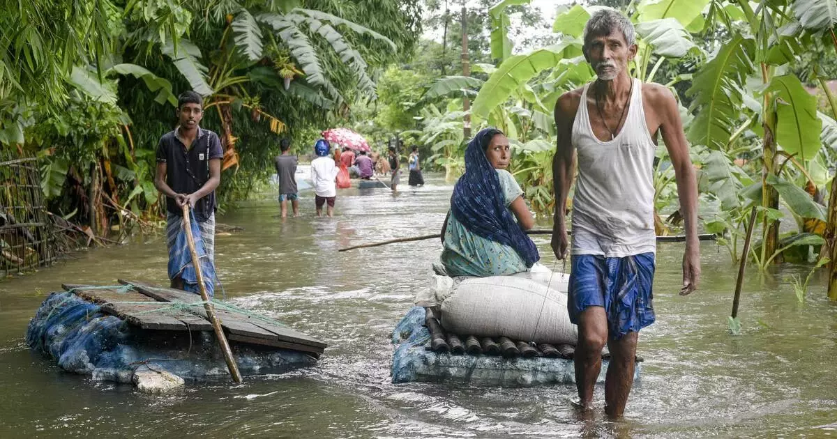 ASSAM NEWS :  बारपेटा जिले में बाढ़ से हजारों लोग प्रभावित