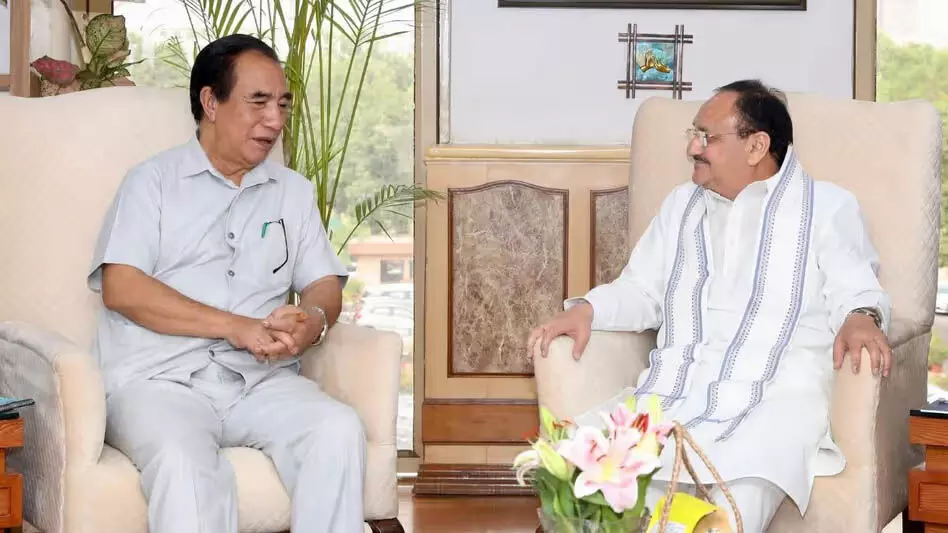 MIZORAM NEWS :  मिजोरम के मुख्यमंत्री ने केंद्रीय मंत्रियों से मुलाकात की