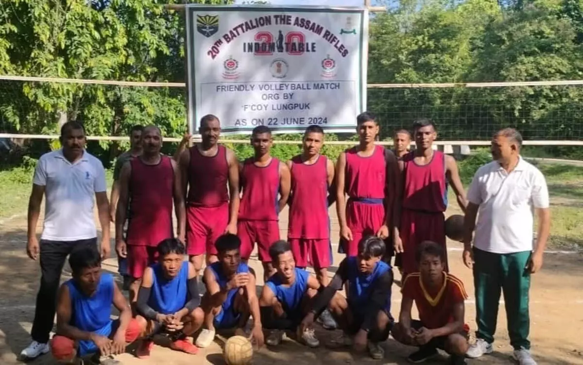 MIZORAM NEWS : असम राइफल्स ने लुंगपुक-III गांव में मैत्रीपूर्ण वॉलीबॉल मैच का आयोजन किया