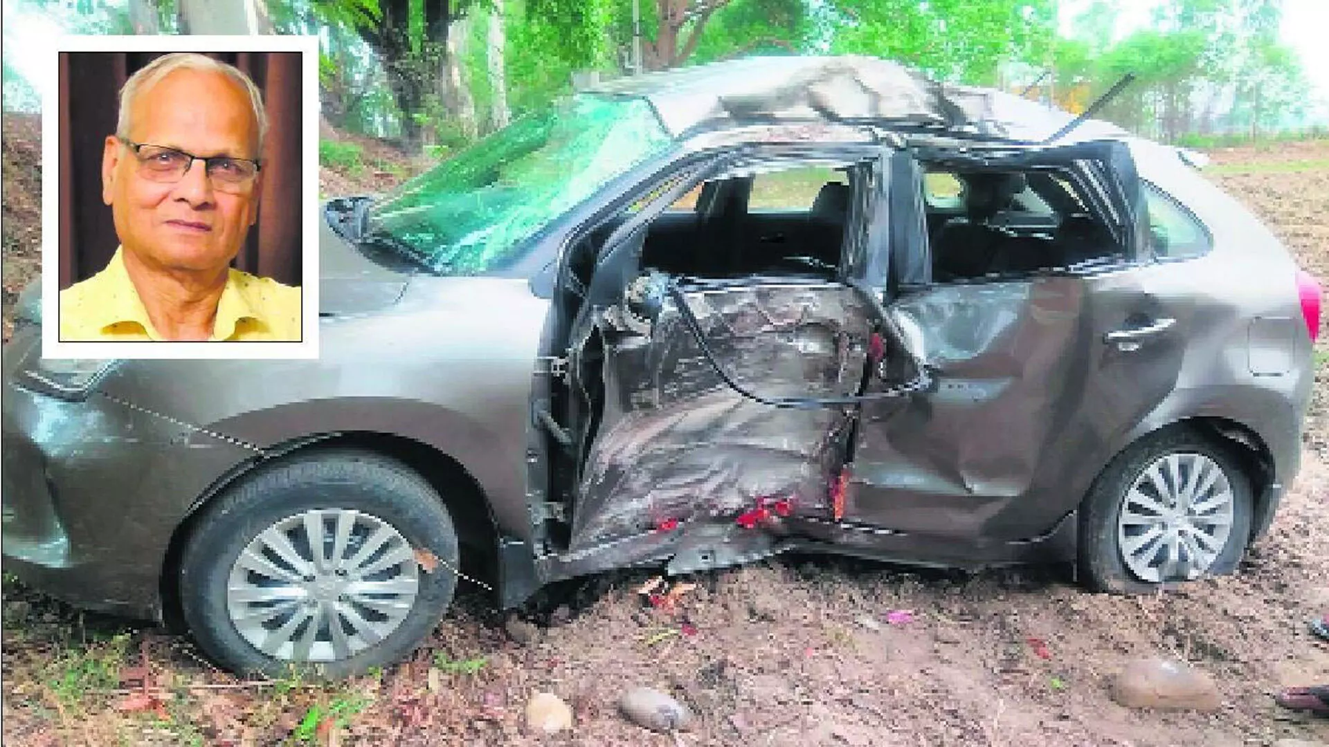 Hoshiarpur: कार के पेड़ से टकराने से एक व्यक्ति की मौत, दो घायल