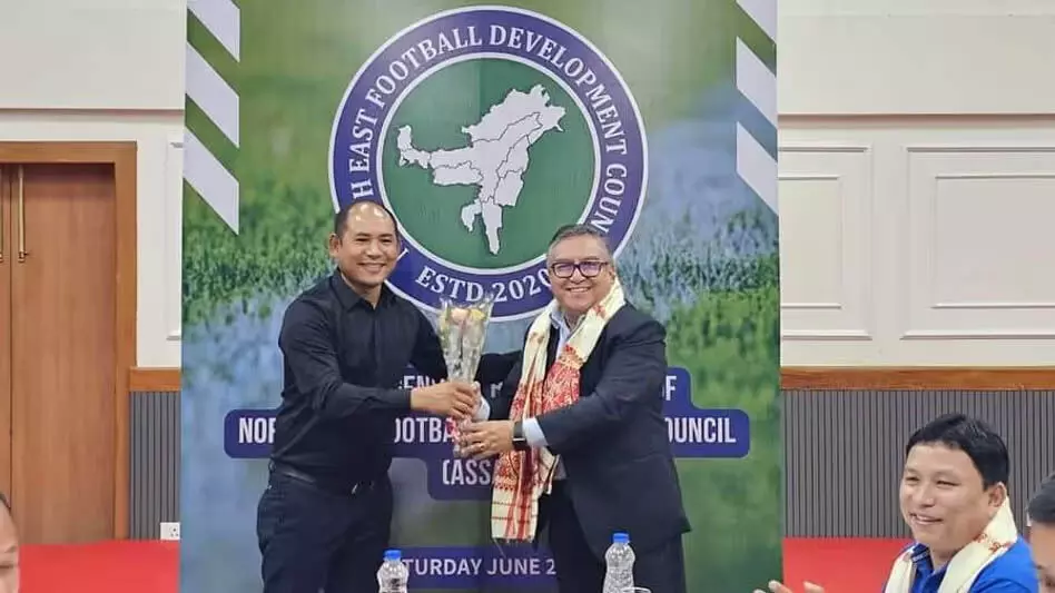 SIKKIM NEWS :  सिक्किम के मेनला एथेनपा पूर्वोत्तर फुटबॉल विकास परिषद के वरिष्ठ उपाध्यक्ष चुने गए