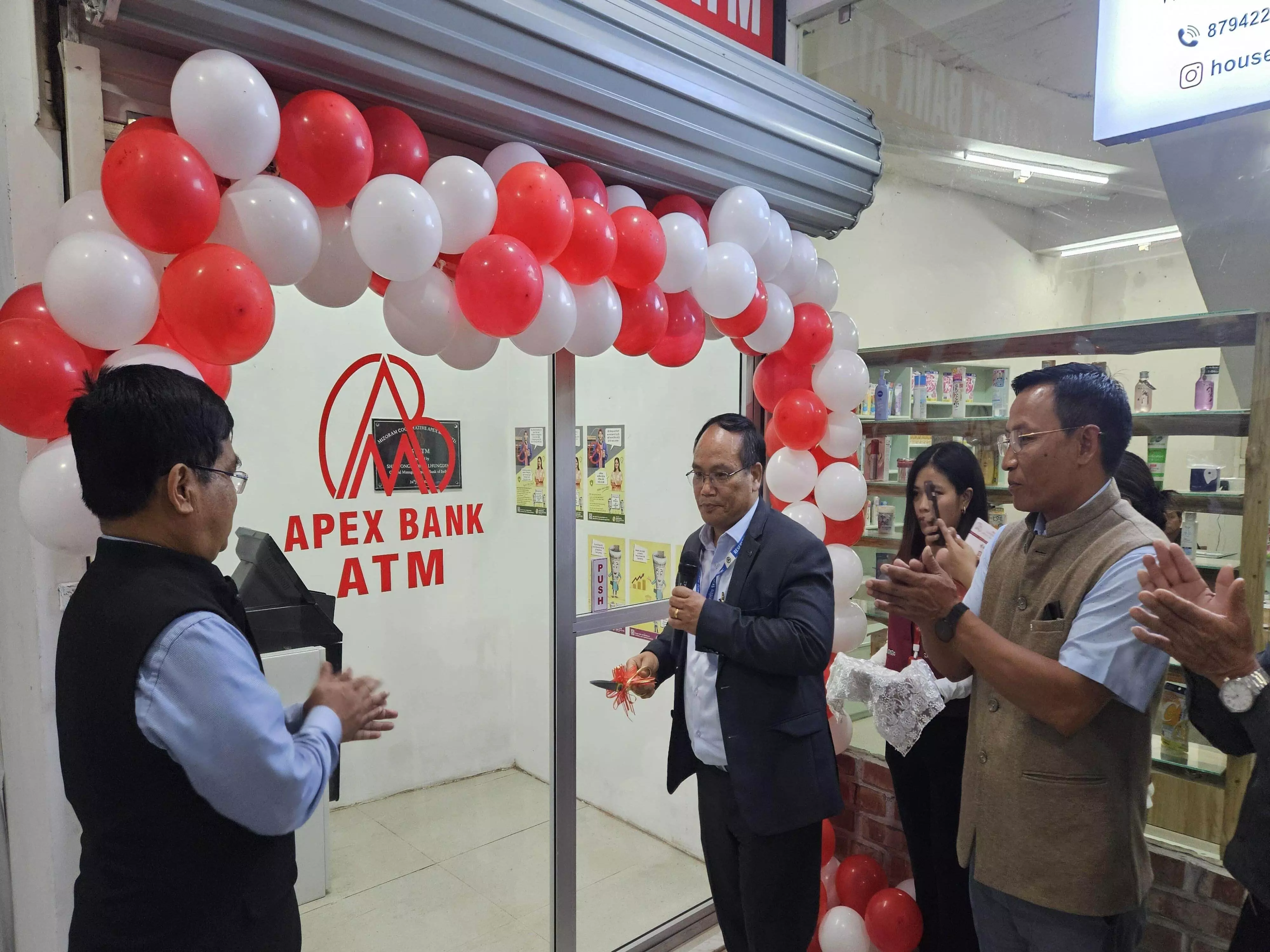 MIZORAM ​​NEWS: अपेक्स बैंक का 36वां एटीएम खुला