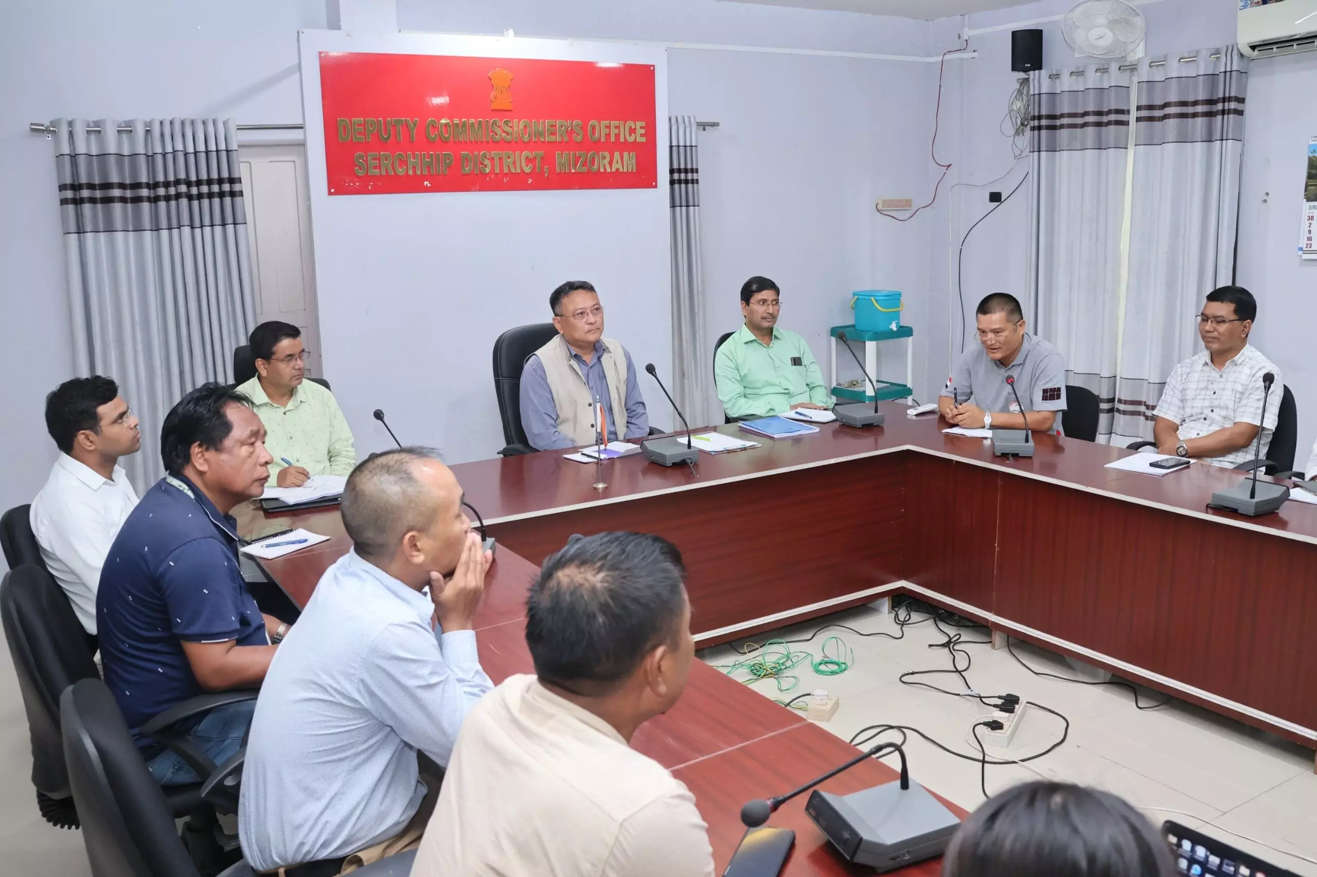 MIZORAM NEWS : अंतर-मंत्रालयी केंद्रीय टीम ने सेरछिप जिले का दौरा किया