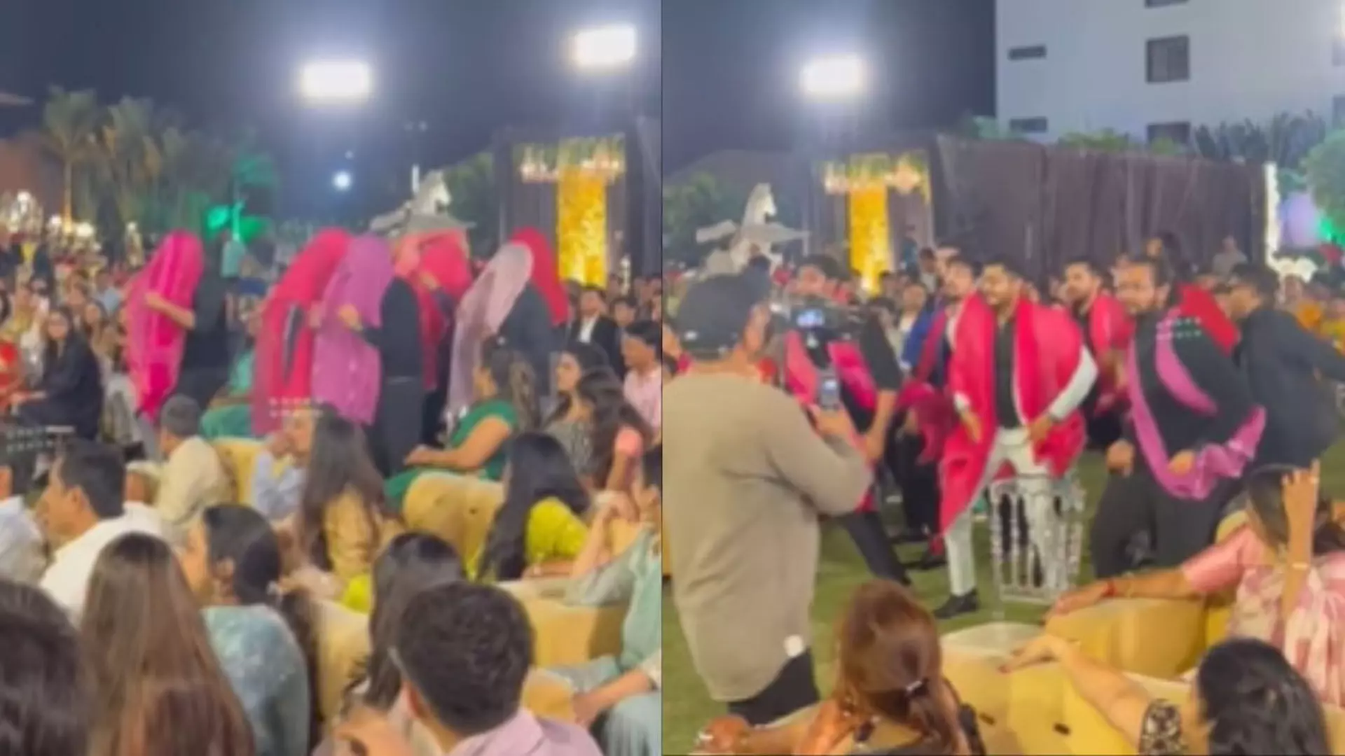 Viral video: दूल्हे के दोस्तों ने गुलाबी साड़ी पर परफॉर्म करते हुए विवाह स्थल में किया प्रवेश, सब हुए हैरान