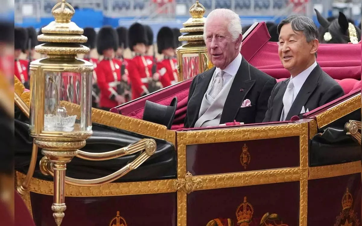 King Charles ने राजकीय यात्रा पर आए जापान के सम्राट और उनकी पत्नी का किया स्वागत