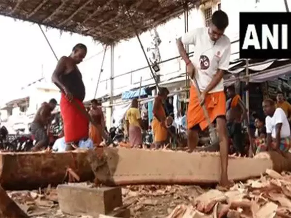 Odisha: जगन्नाथ पुरी रथ यात्रा के लिए रथों का निर्माण कार्य जोरों पर