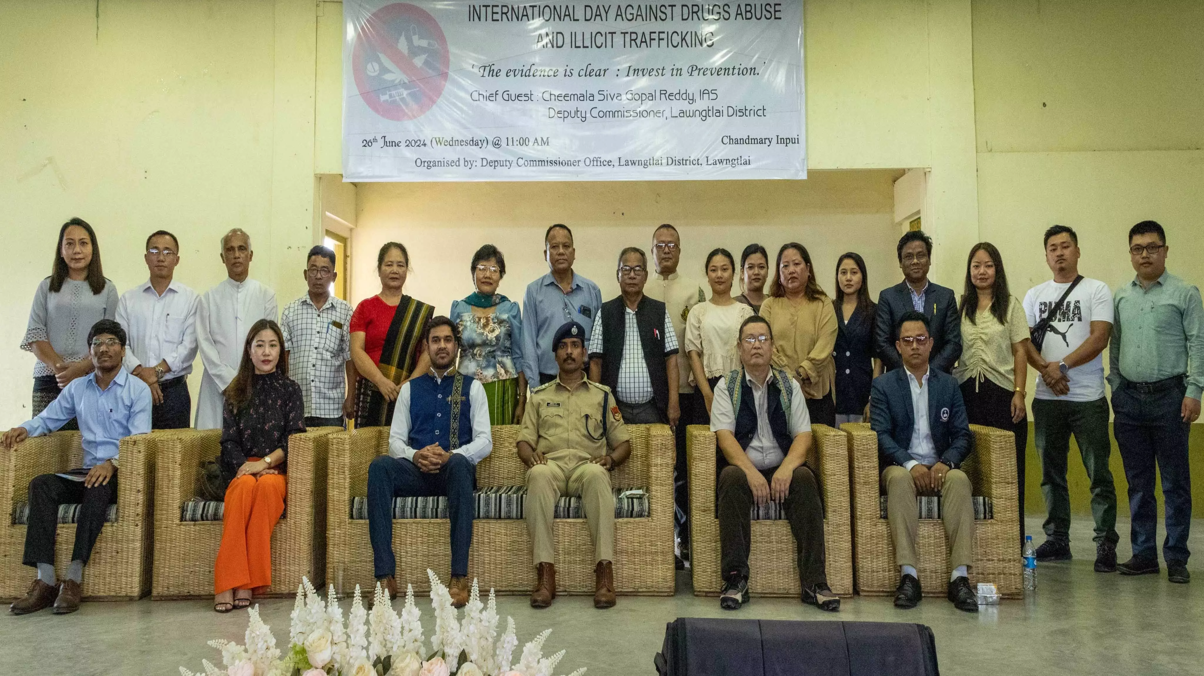 Mizoram News: नशीली दवाओं के दुरुपयोग और अवैध तस्करी के खिलाफ अंतर्राष्ट्रीय दिवस 2024 लॉन्ग्टलाई में मनाया गया
