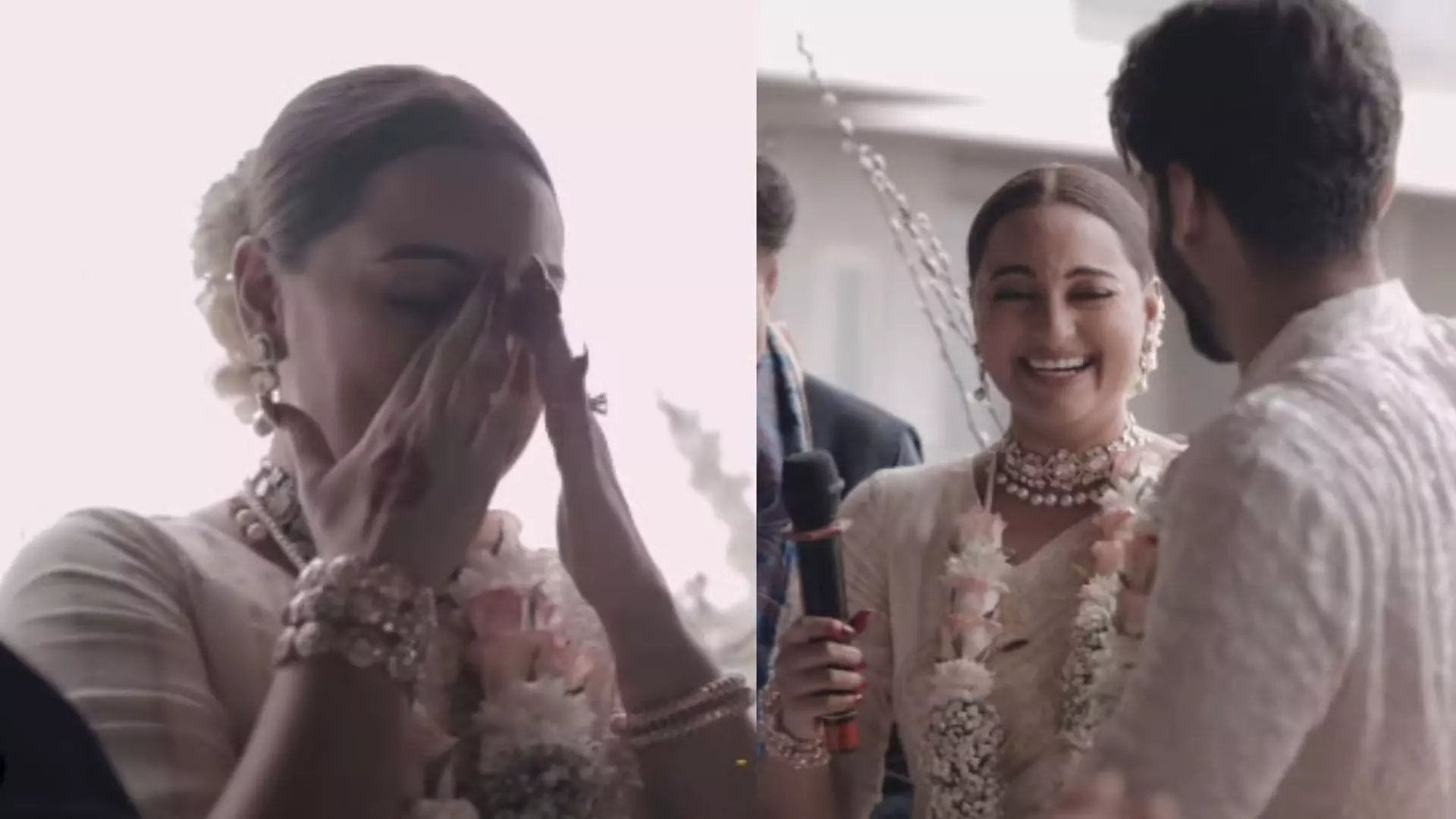 Civil wedding सेरेमनी के दौरान रो पड़ीं सोनाक्षी सिन्हा, वीडियो...