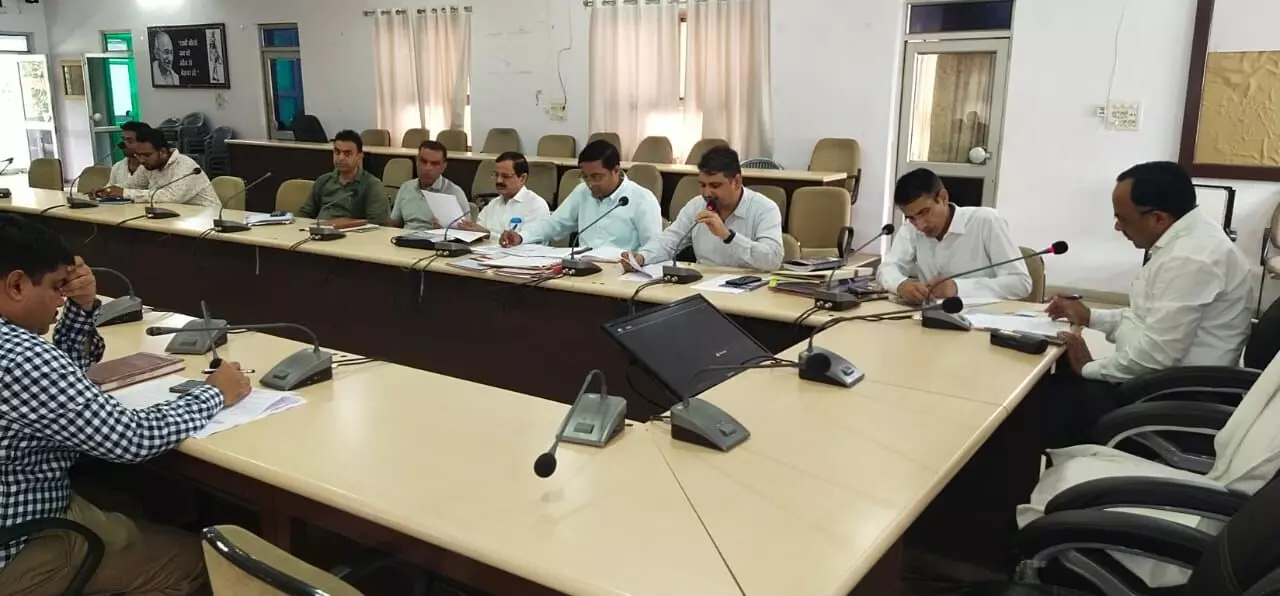 Bhilwara : जिला स्तरीय बीओसीडब्ल्यू टास्क फोर्स (बीटीएफ) समिति की बैठक सम्पन्न