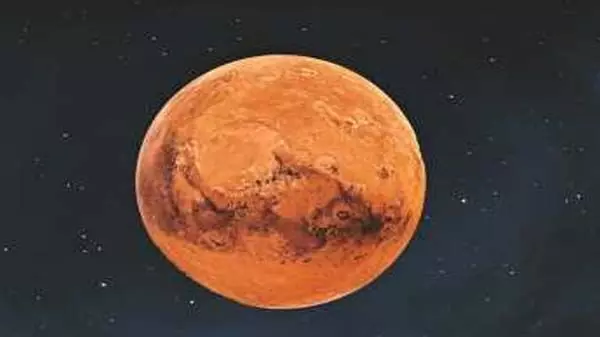 Mars is a kind; मंगल ग्रह हैं एक प्रकार की ब्रह्मांडीय घड़ी
