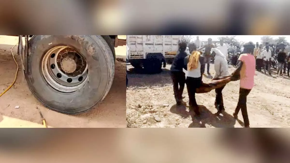 Morena: टायर में हवा भरते समय कंप्रेसर फटने से एक युवक की मौत