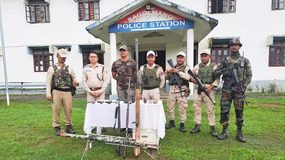 MANIPUR  :  सुरक्षा बलों ने तलाशी अभियान के दौरान 66 लोगों को हिरासत में लिया