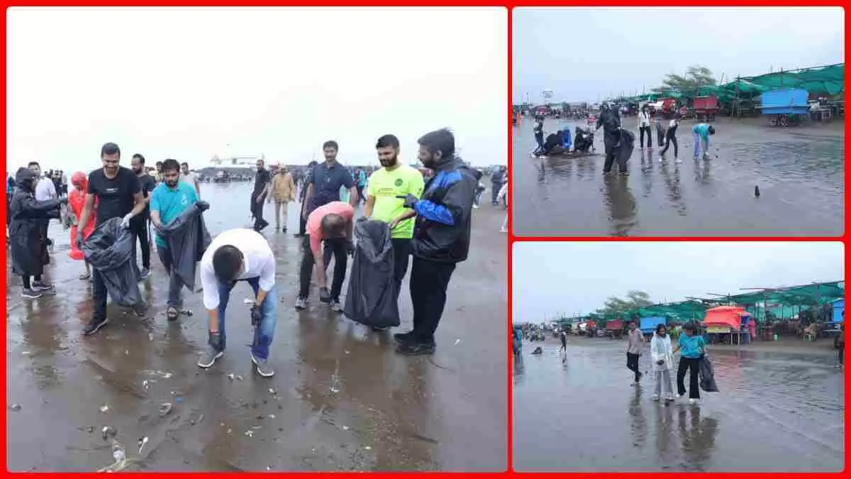 Dumas Beach को साफ करने का प्रयास, गृह राज्य मंत्री हर्ष सांघवी और मेयर के नेतृत्व में चला सफाई अभियान