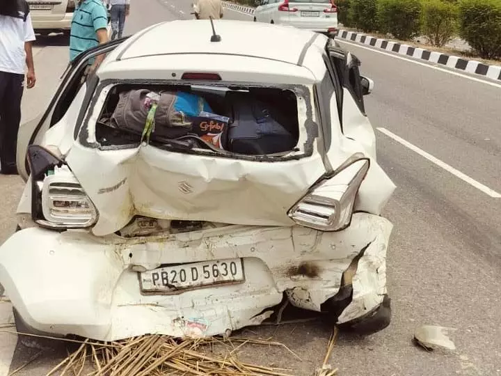 Nawanshahr: दो कार के बीच भयानक टक्कर, 1 की मौत 4 गंभीर घायल
