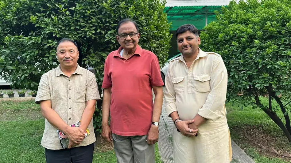 Nagaland News:  नागालैंड के सांसद ने दिल्ली में पी चिदंबरम से मुलाकात कर वित्तीय