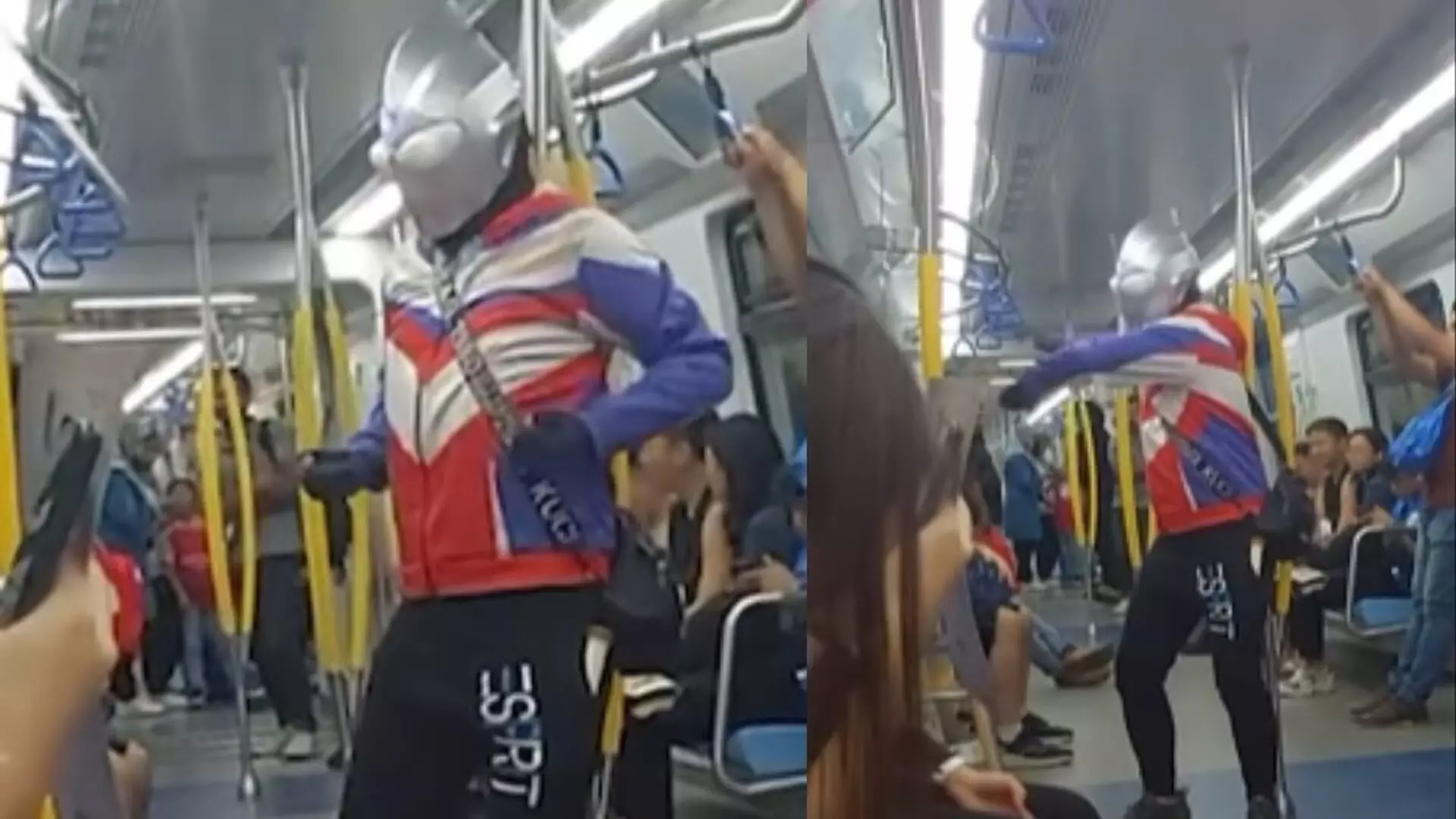 Malaysia के जे-टाउन में मेट्रो में सफर करता अल्ट्रामैन; वीडियो वायरल