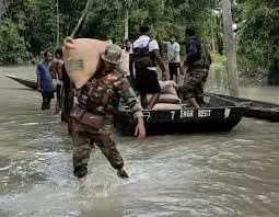 Assam News: वायु सेना ने द्वीप में फंसे मछुआरों को बचाया