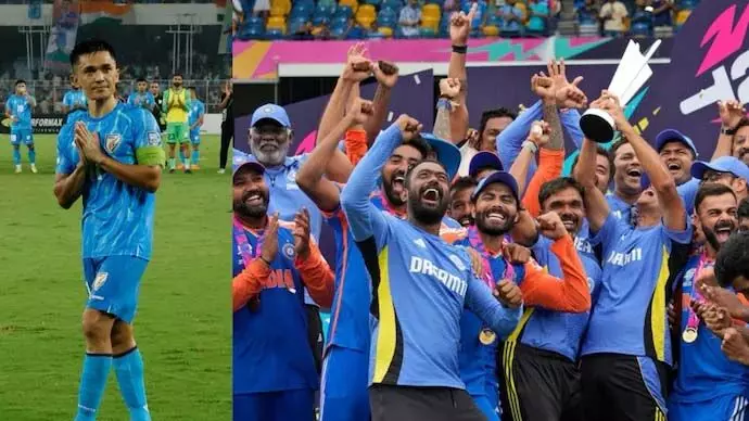 T20 World Cup जीतने वाली भारतीय क्रिकेट टीम को सुनील छेत्री का संदेश