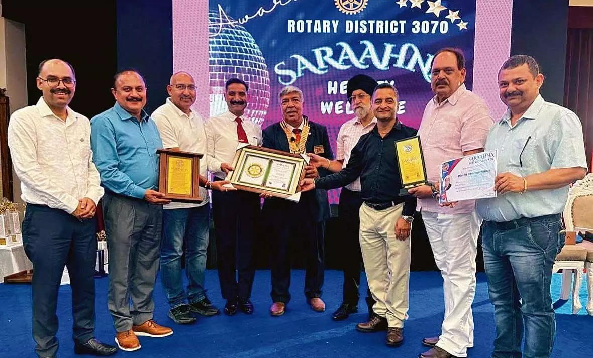 Hamirpur: हमीरपुर रोटरी क्लब को मिला सर्वश्रेष्ठ क्लब का पुरस्कार