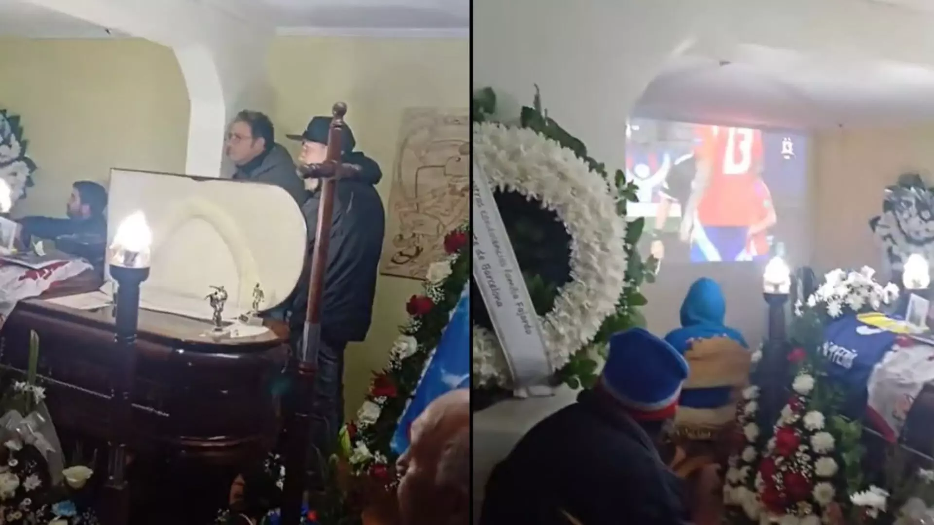 Chile: परिवार ने मृत शख्स के ताबूत के सामने चलाया फुटबॉल मैच, वीडियो वायरल