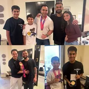 विराट कोहली ने दिल्ली में परिवार के साथ मनाया टी20 विश्व कप जीत का जश्न